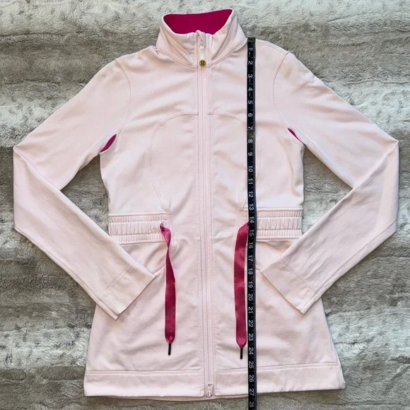 Lululemon RARE Yohari Cinched Waist Jacket Light pink Size 6 - Picture 9 of 11